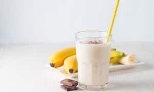 Efectos del batido de banano y chocolate.