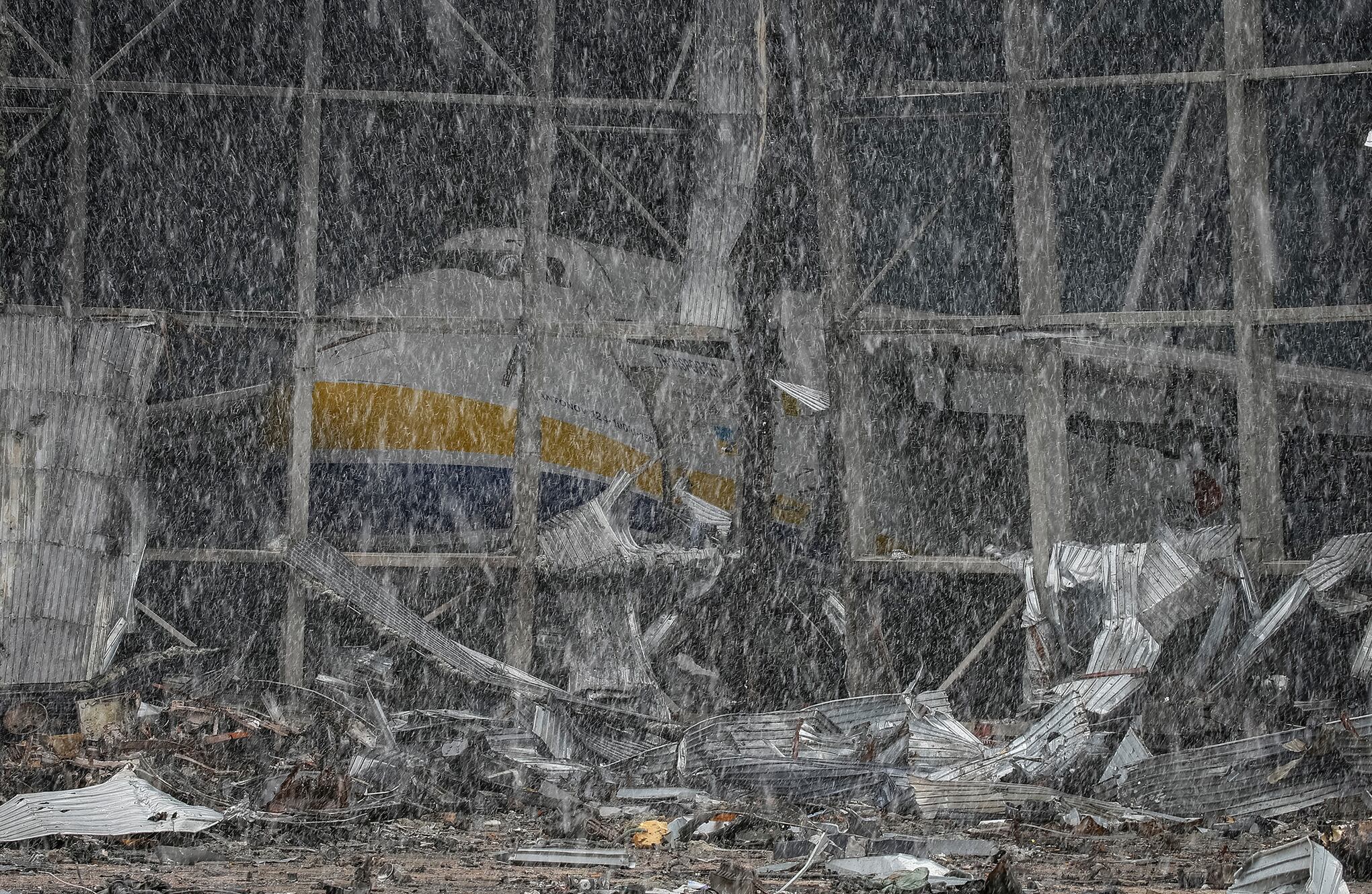 asi quedo el avión de carga Antonov An-225