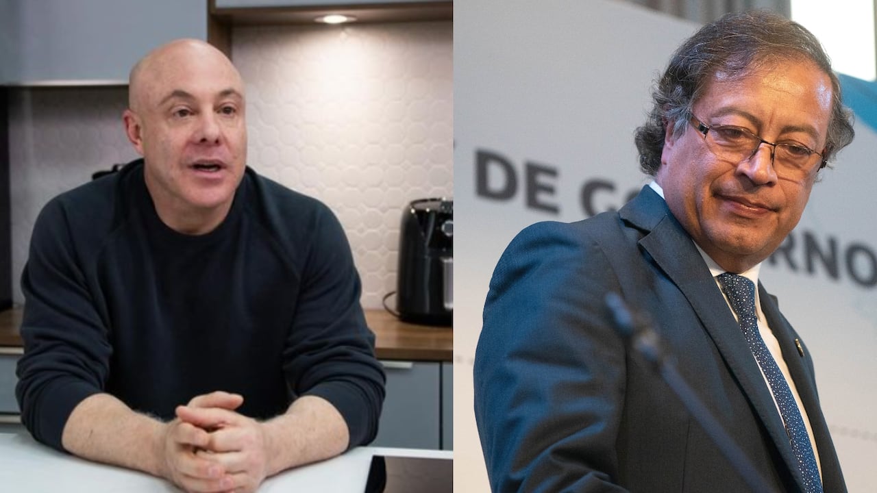 Jorge Rausch y Gustavo Petro.