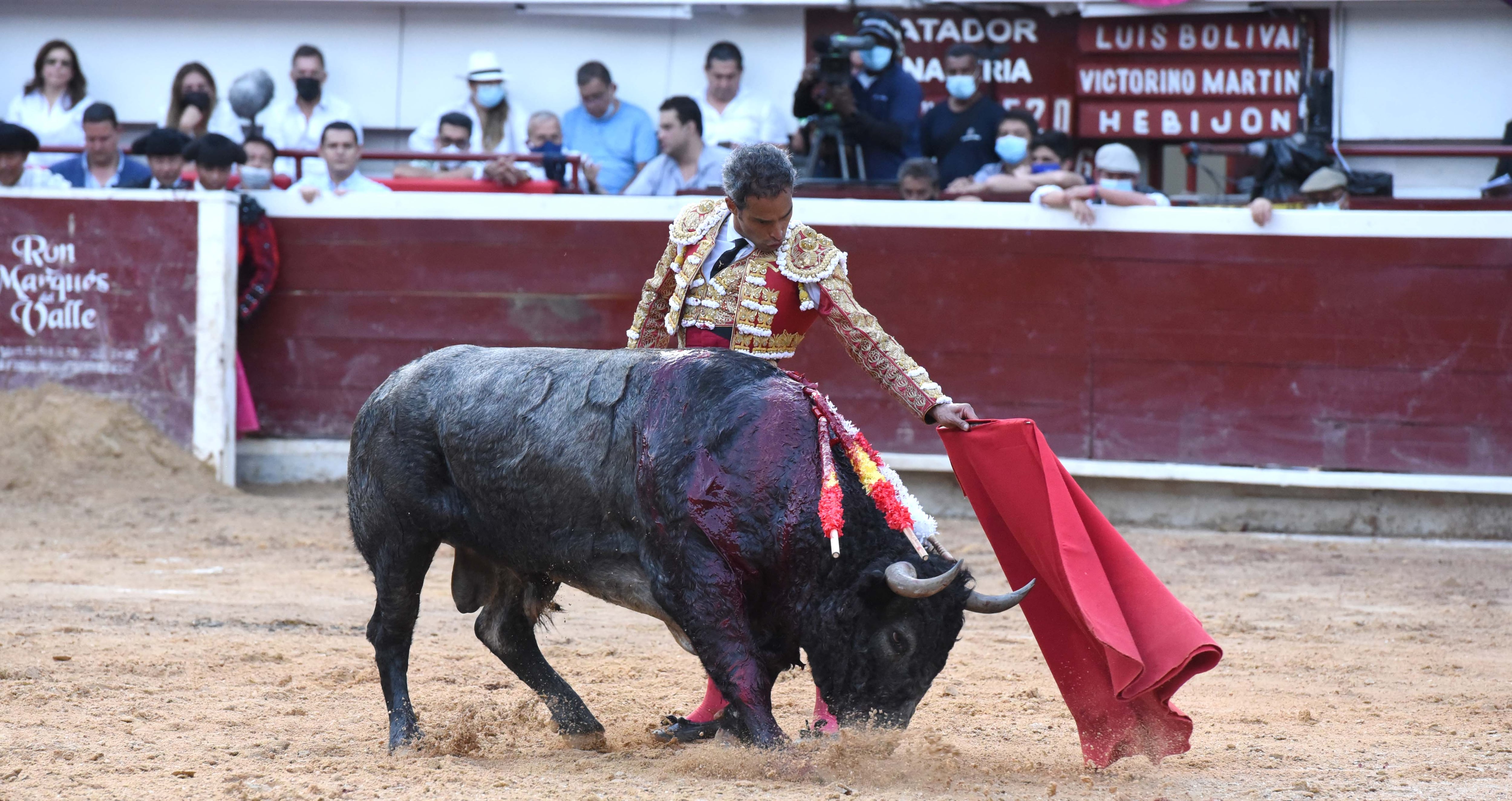 Luis Bolívar, torero colombiano. Cali, 30 de diciembre de 2021.