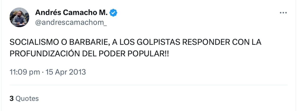 Trino de Andrés Camacho.