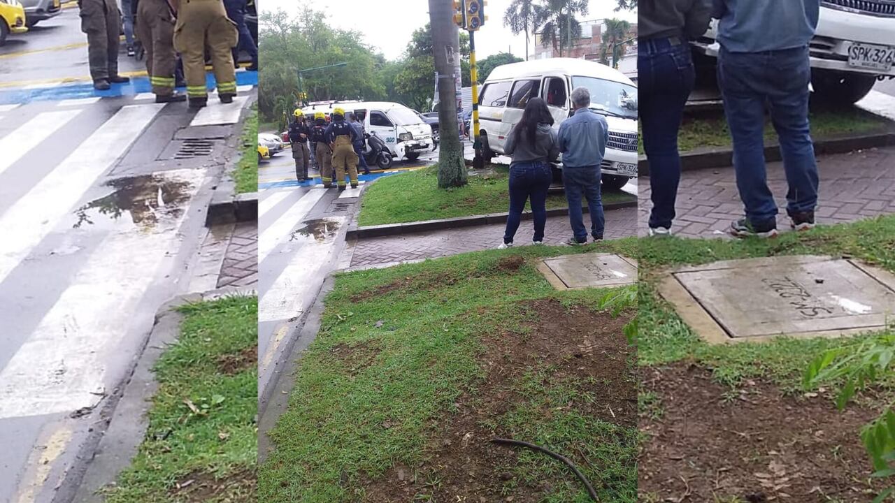 Al sitio llegaron unidades del Cuerpo de Bomberos Voluntarios de Cali para atender la emergencia.