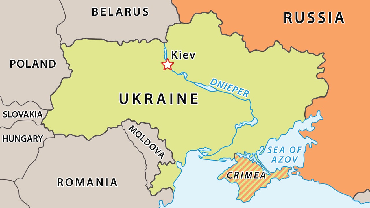 Ucrania y su zona fronteriza