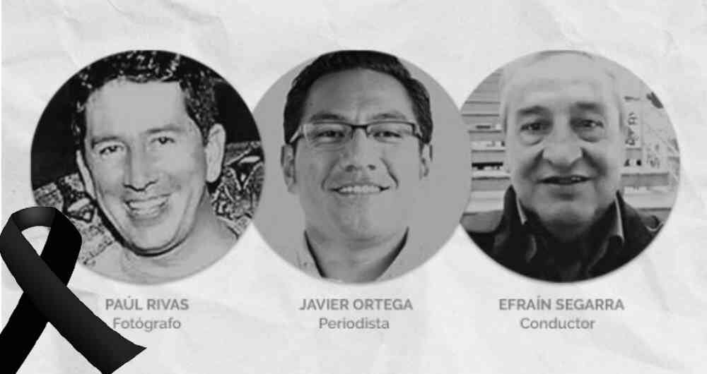 Periodistas ecuatorianos Luto