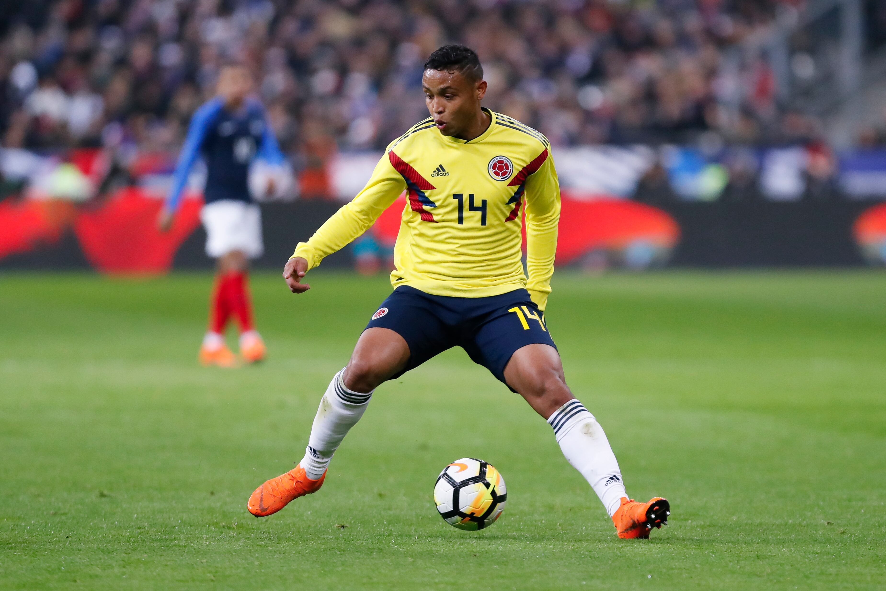 Imagen de Luis Fernando Muriel con la Selección Colombia en 2018.
