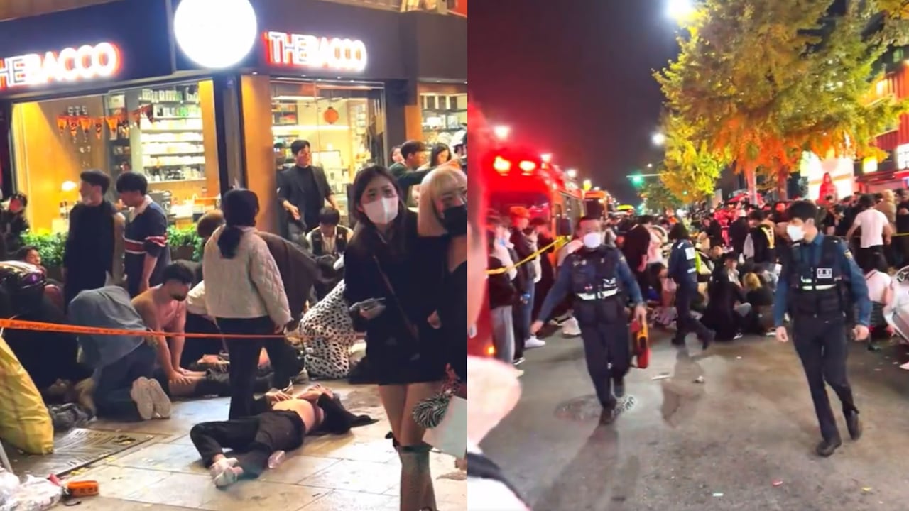 Los videos colgados en redes sociales muestran la magnitud de la emergencia en uno de los sectores más concurridos en Seúl, Corea del Sur.