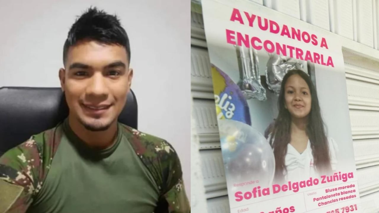 El confeso asesino Brayan Snaither Campo y la menor asesinada Sofía Delgado.