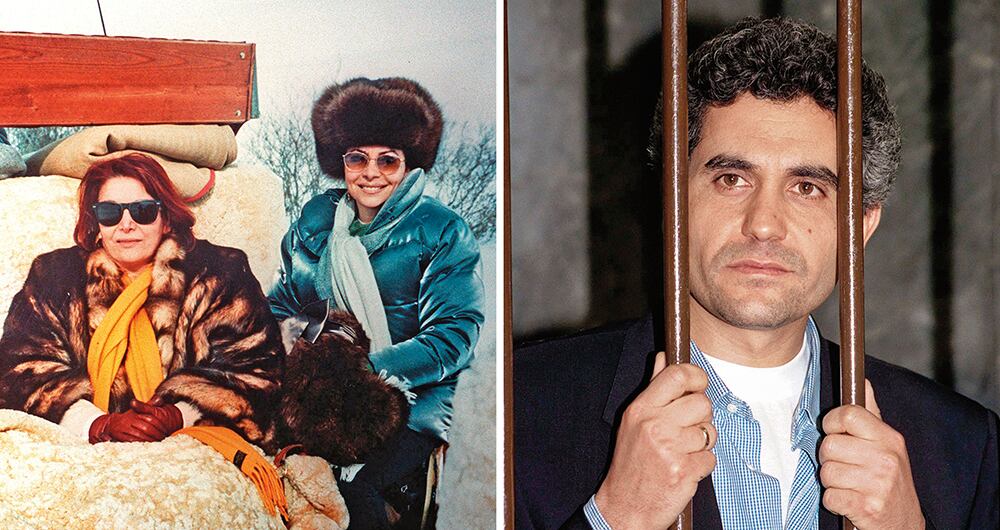  La millonaria, a la derecha, con la clarividente Giuseppina Auriemma, quien contrató a Benedetto Ceraulo para que le disparara a Maurizio por 350.000 dólares. 