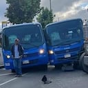 Choque de SITP con camión en Bogotá