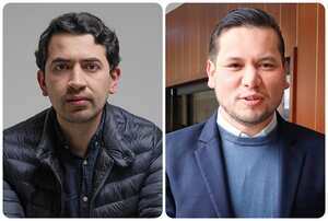 El concejal Andrés Briceño y el representante Andrés Calle.