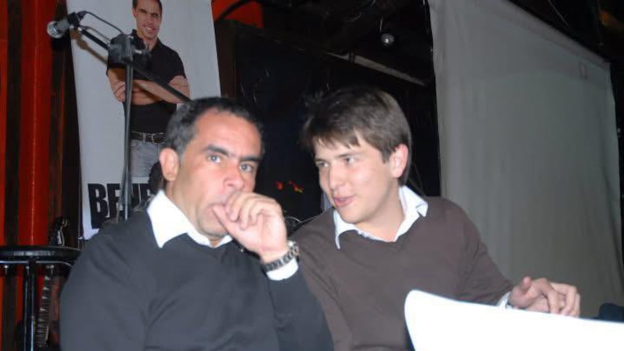 Armando Benedetti y Miguel Uribe.