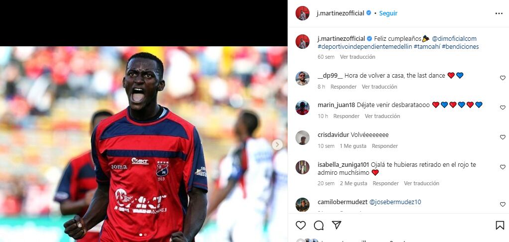 Jackson Martínez. Foto: Instagram Jackson Martínez (j.martinezofficial).