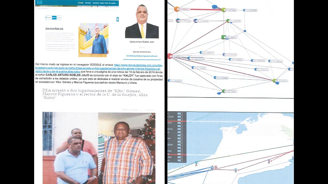 En el expediente de la Fiscalía están los elementos de prueba que incluyen declaraciones e informes para señalar la presunta vinculación del rector con el llamado cartel de La Guajira.