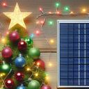 Iluminación navideña con energía solar, una alternativa a la energía convencional.