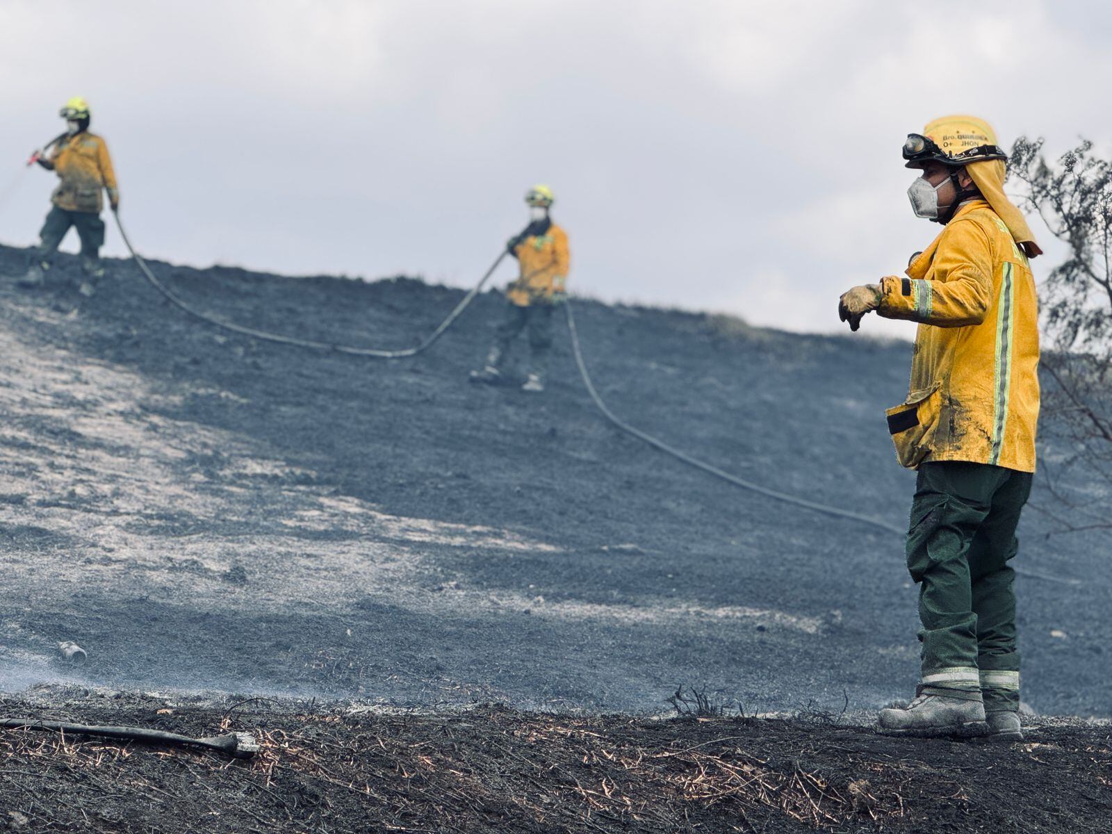 Bomberos incendio Bosa