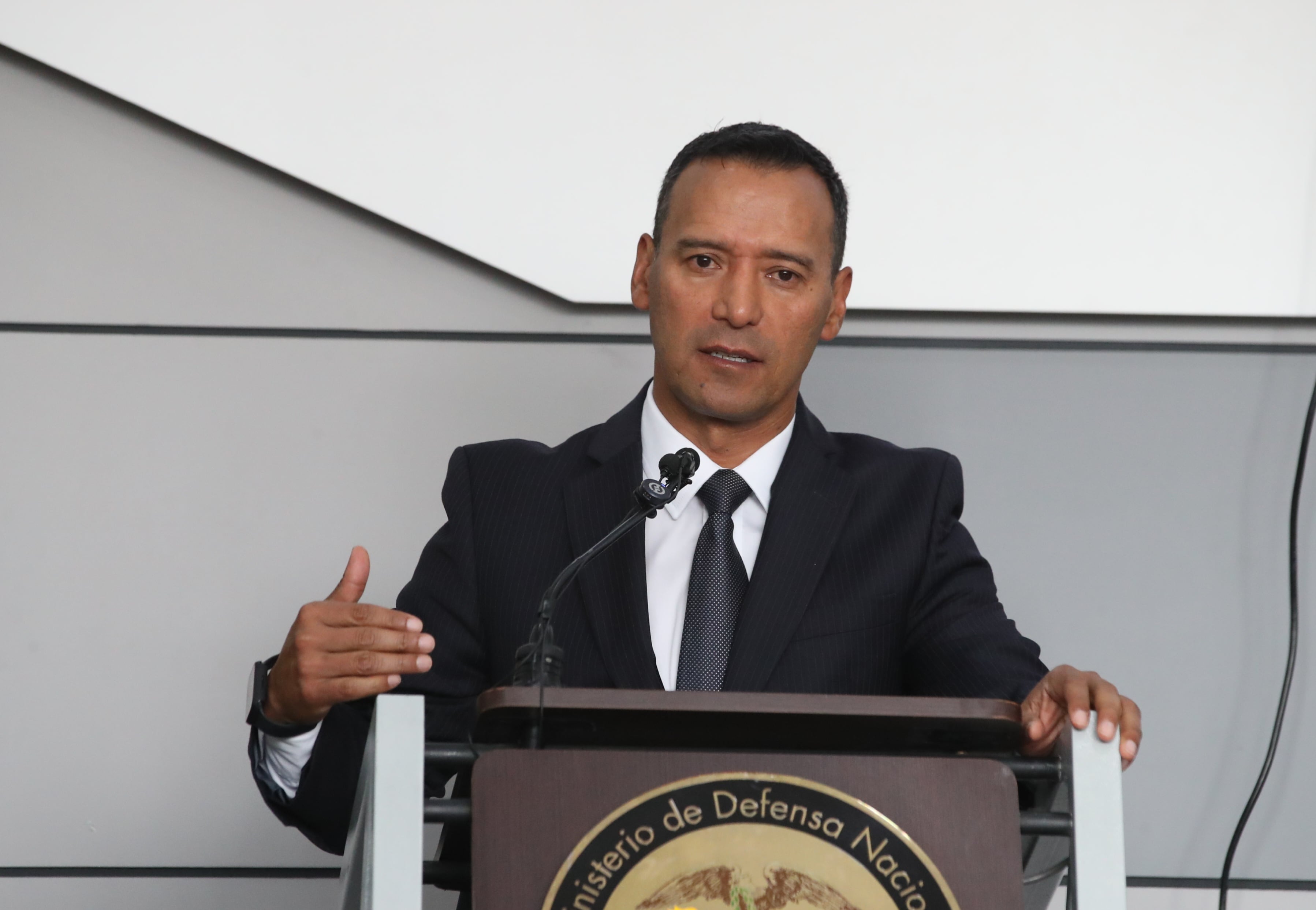 Rueda de prensa Ministro Pedro Sánchez - en Indumil Bogotá 6 agosto 2025