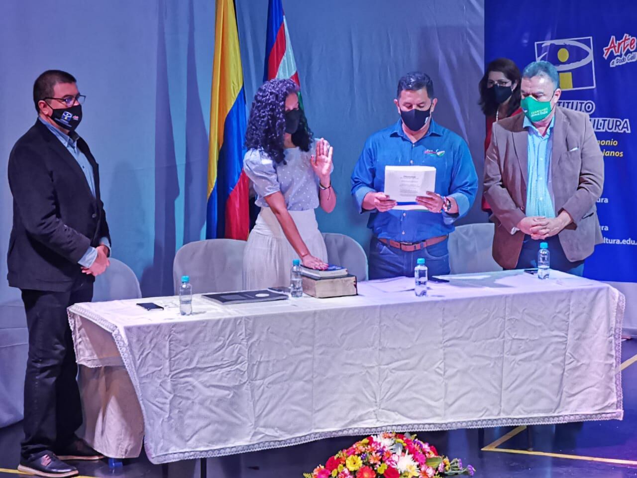 Jorge Iván Ospina posesionó a Carolina Romero como directora del IPC el 1 de octubre del 2020, completando así más de tres años en el cargo.