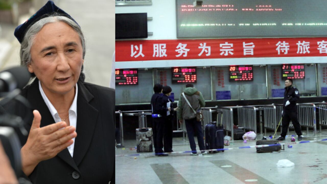Rebiya Kadeer, máxima líder de los uigures, rechazó las acusaciones del gobierno chino sobre la supuesta implicación de su comunidad en los atentados de la estación de tren en Kunming, donde murieron a cuchillo 29 personas y otras 140 resultaron heridas. El caos que se vivió durante la noche del sabado llegó a compararse con el 11-S.