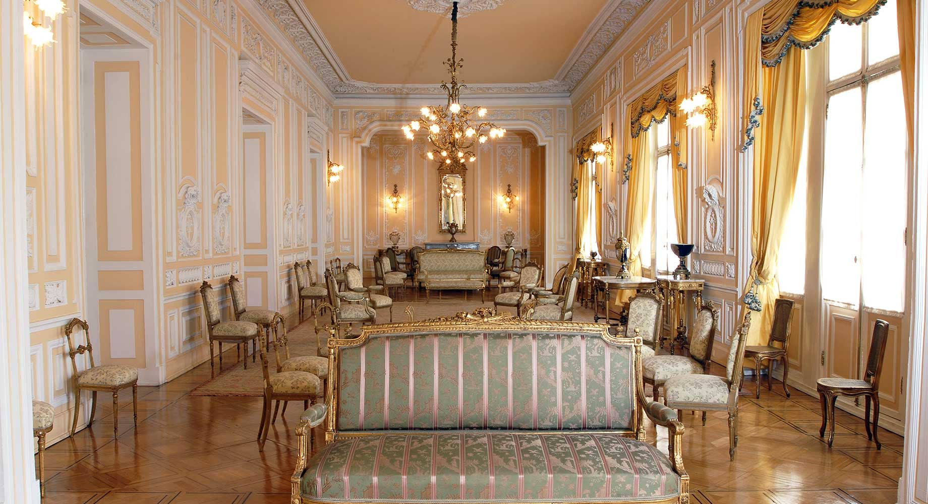 Salón Amarillo ubicado en la Casa de Nariño.