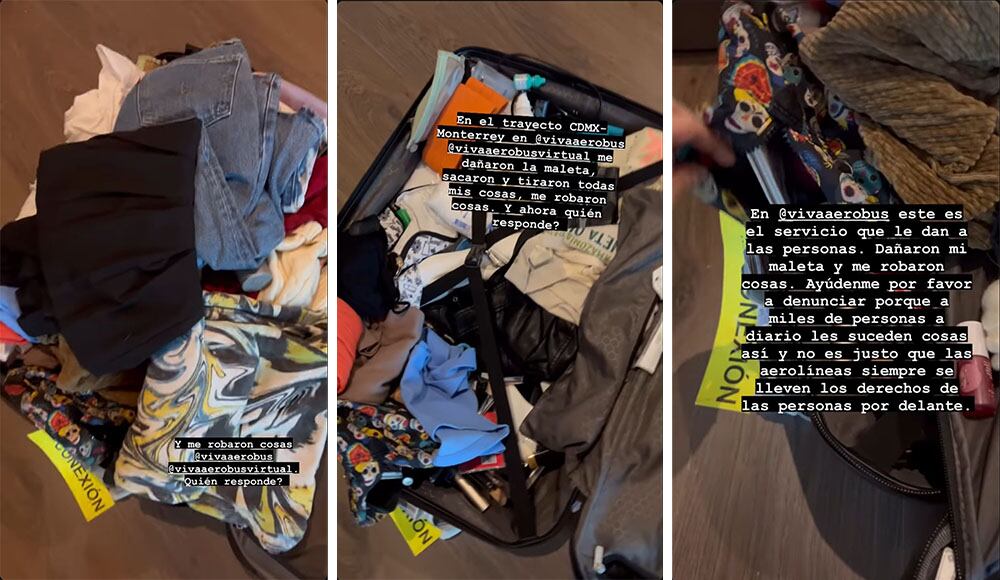 Catalina García denunció inconveniente con su equipaje en un aeropuerto.