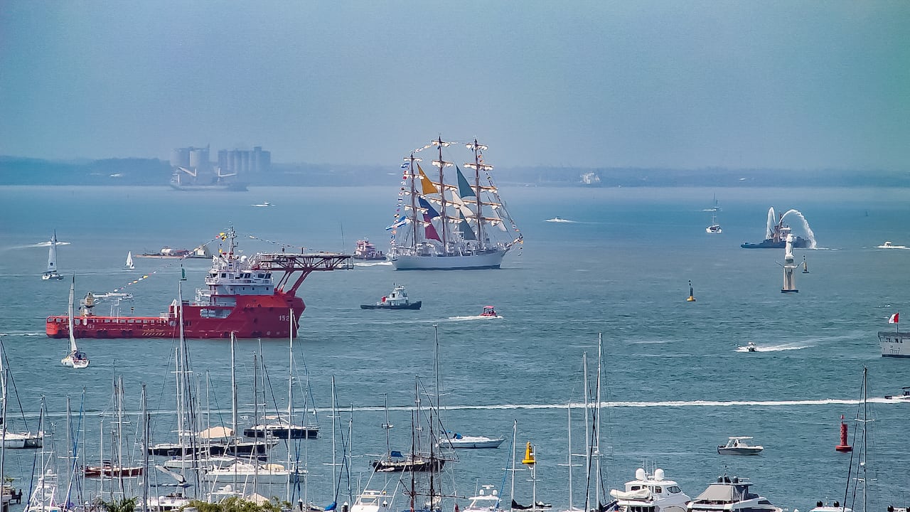 Llegada de veleros a Cartagena