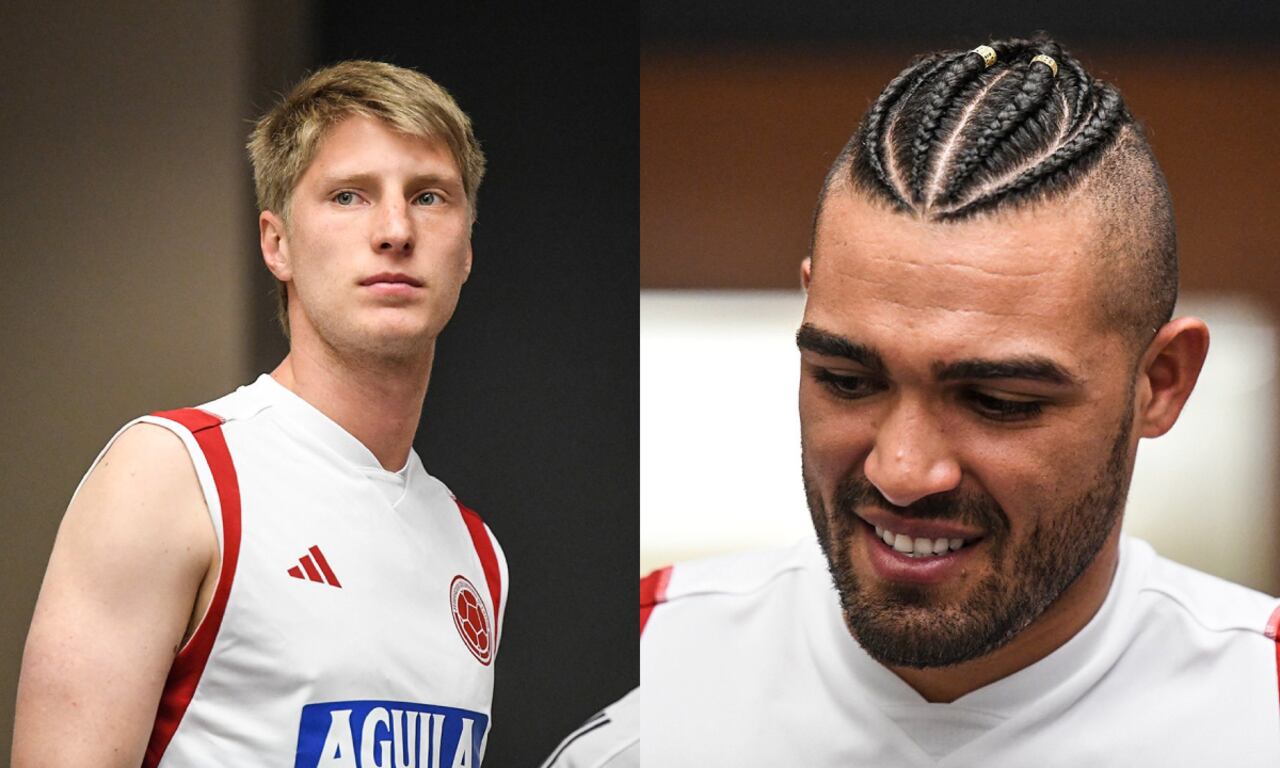 Andrés Llinás y Álvaro Montero, Selección Colombia. Foto: Twitter oficial Selección Colombia (@FCFSeleccionCol)