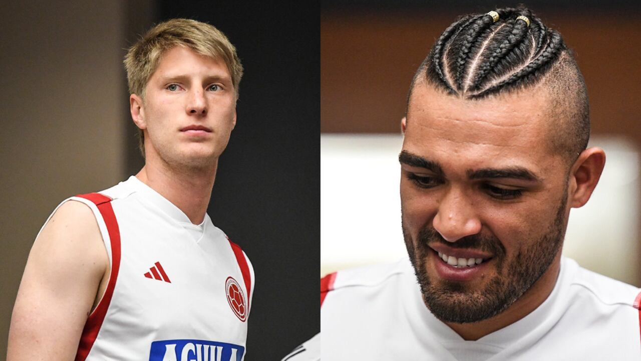 Andrés Llinás y Álvaro Montero, Selección Colombia. Foto: Twitter oficial Selección Colombia (@FCFSeleccionCol)