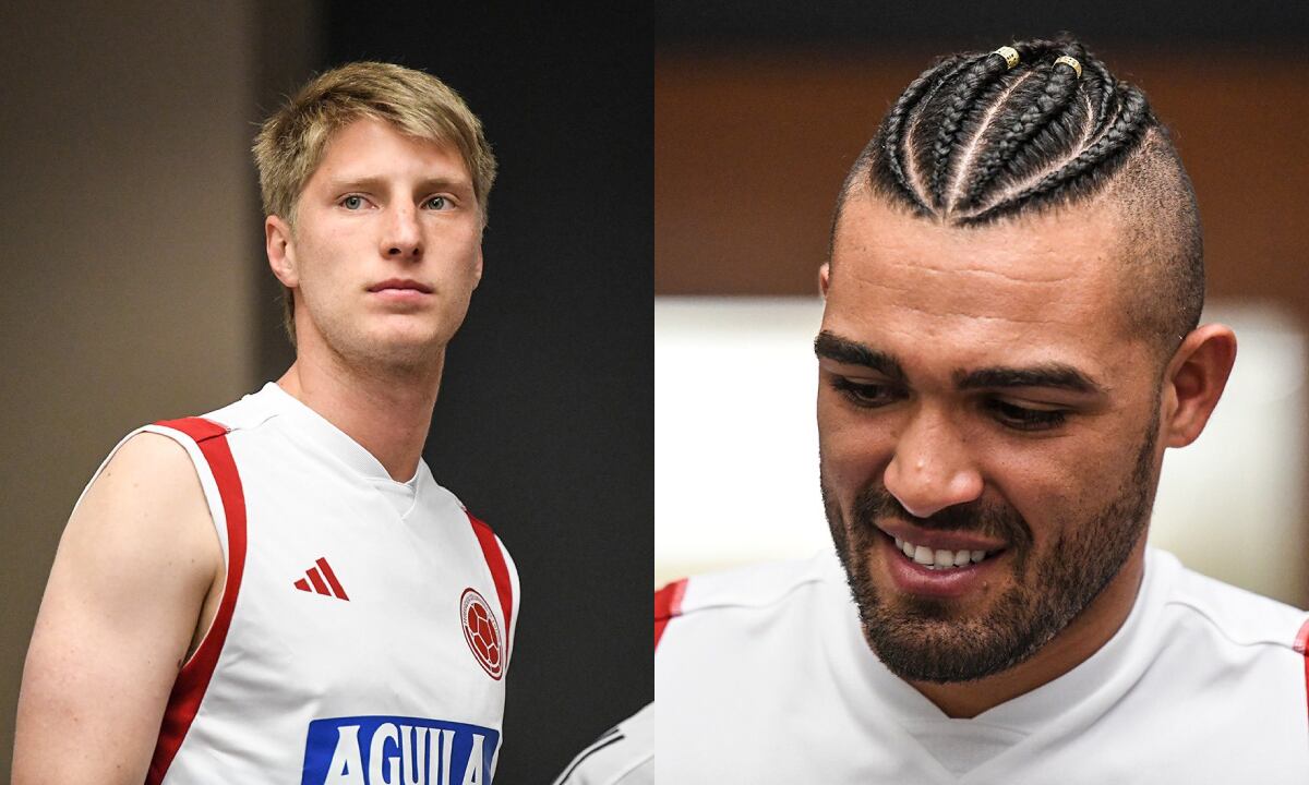 Andrés Llinás y Álvaro Montero, Selección Colombia. Foto: Twitter oficial Selección Colombia (@FCFSeleccionCol)