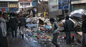 Calle de la zona del Bronx, centro de Bogotá, en septiembre de 2012