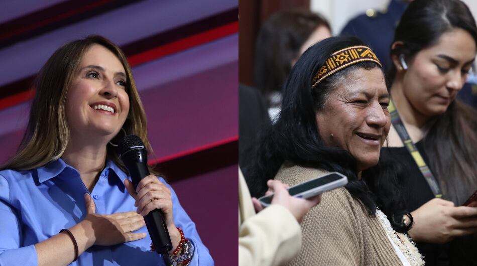 Paloma Valencia y Aida Quilcué.