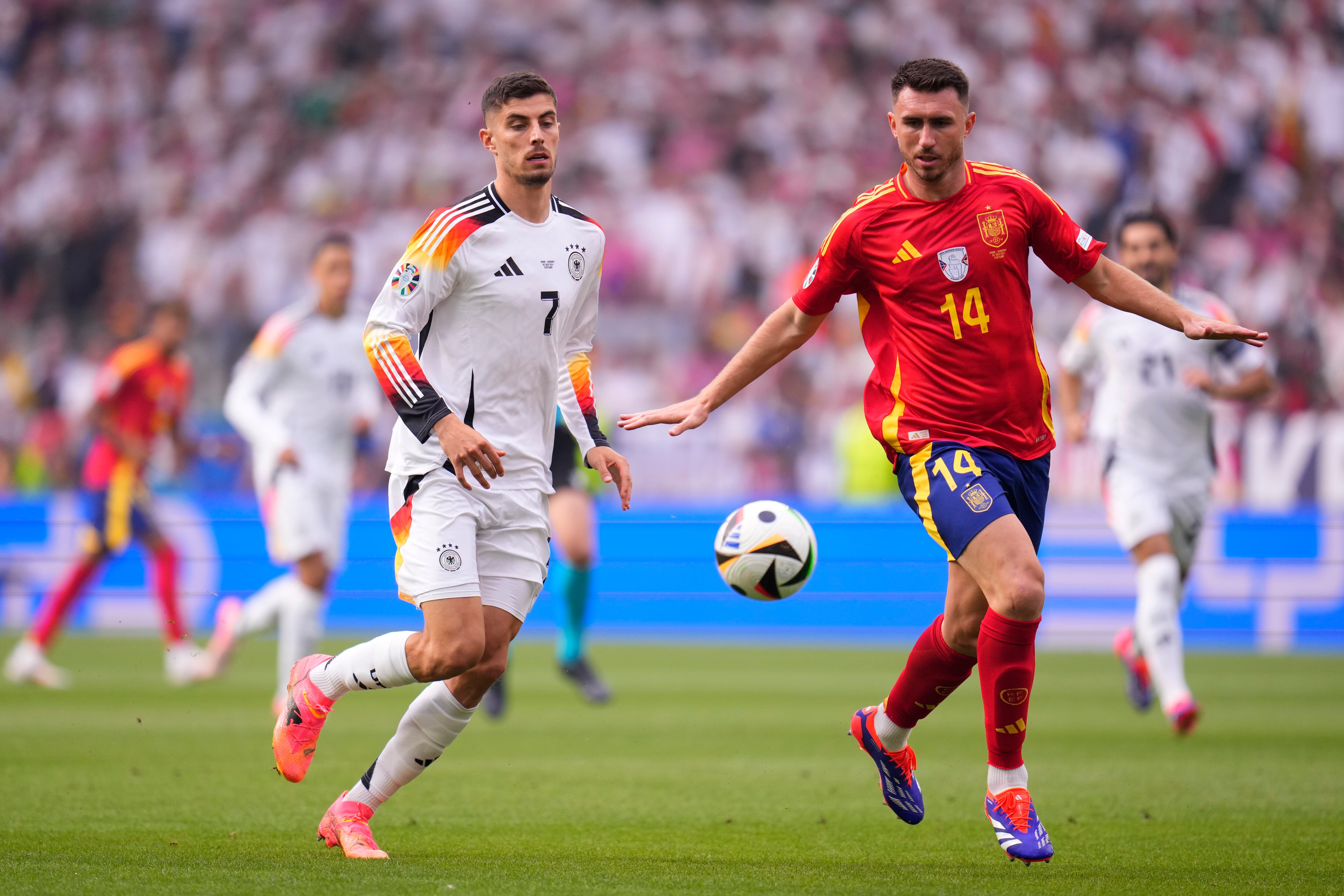 Aymeric Laporte ante Alemania por los cuartos de final de la Eurocopa