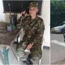 Gilberto Castellanos y su hijo, el soldado César Andrés Castellanos Rojas