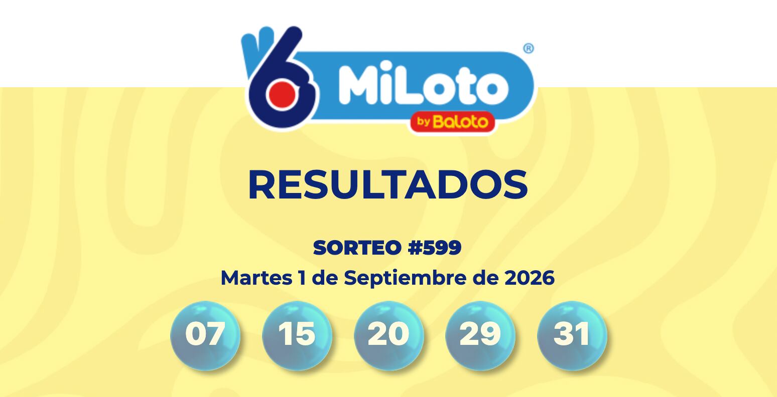 Resultado de MiLoto del 1 de septiembre.