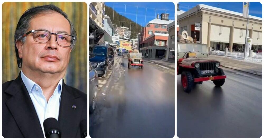 Gustavo Petro habla de "miles de personas" observando la campaña de Colombia en Davos.