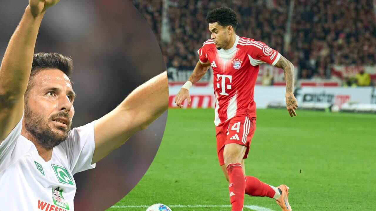 Luis Díaz con el Bayern Múnich / Claudio Pizarro, jugador peruano.