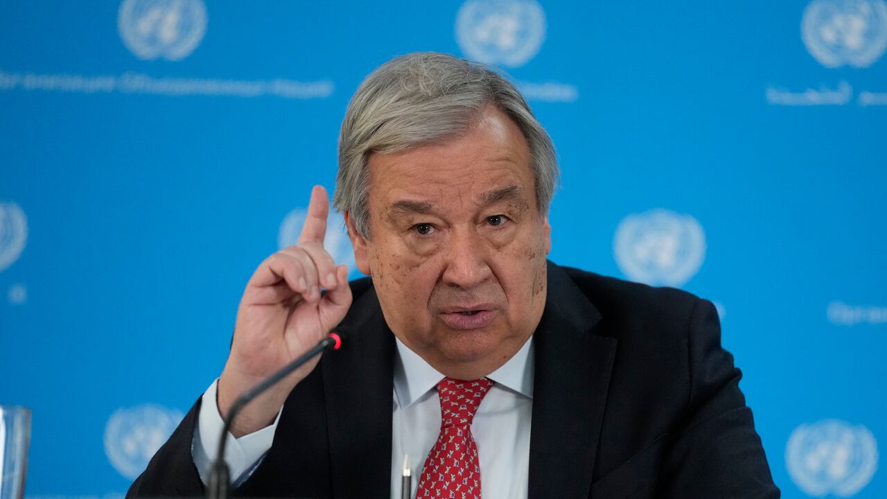 El secretario general de las Naciones Unidas, António Guterres