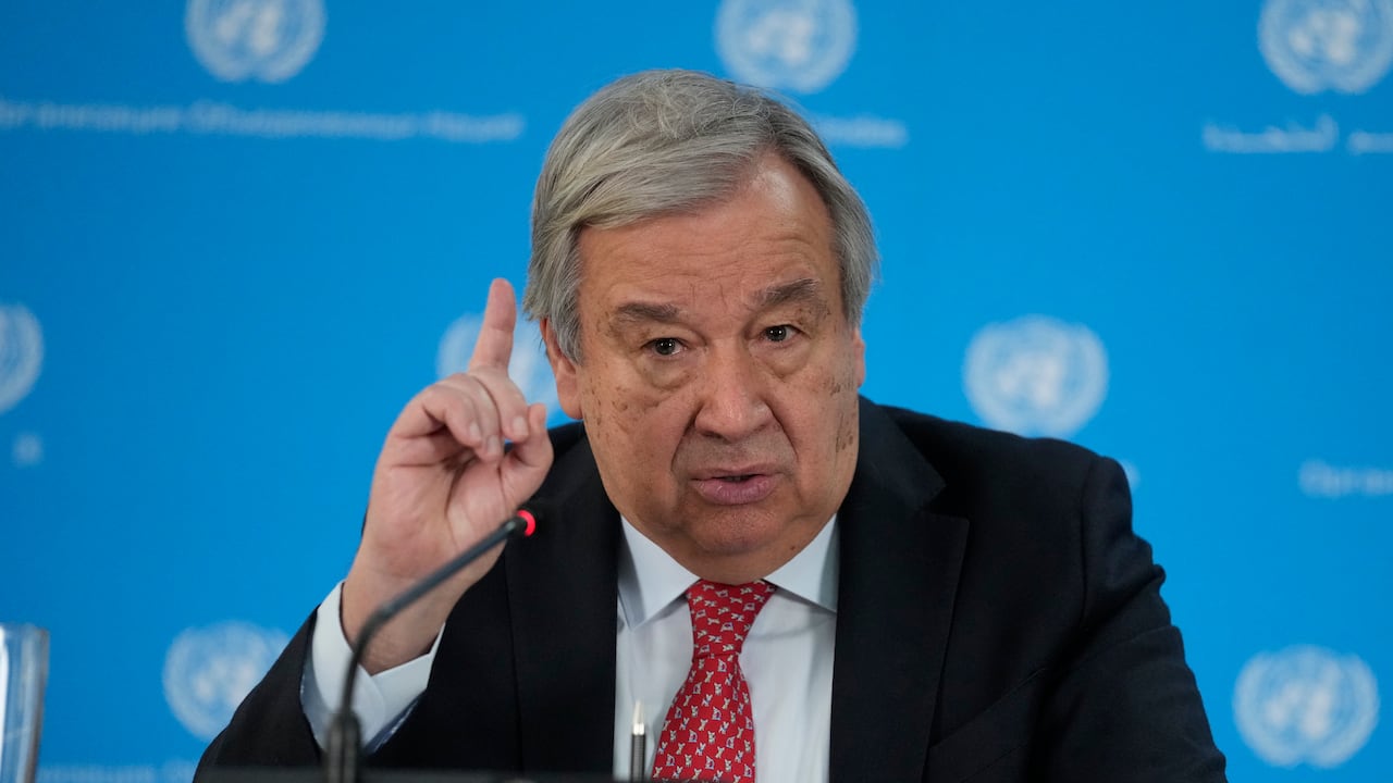 El secretario general de las Naciones Unidas, Antonio Guterres.