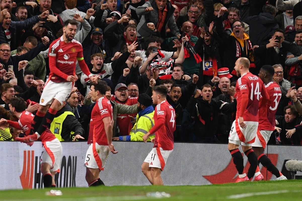 Manchester United derrotó al Lyon y sigue con vida en la Europa League