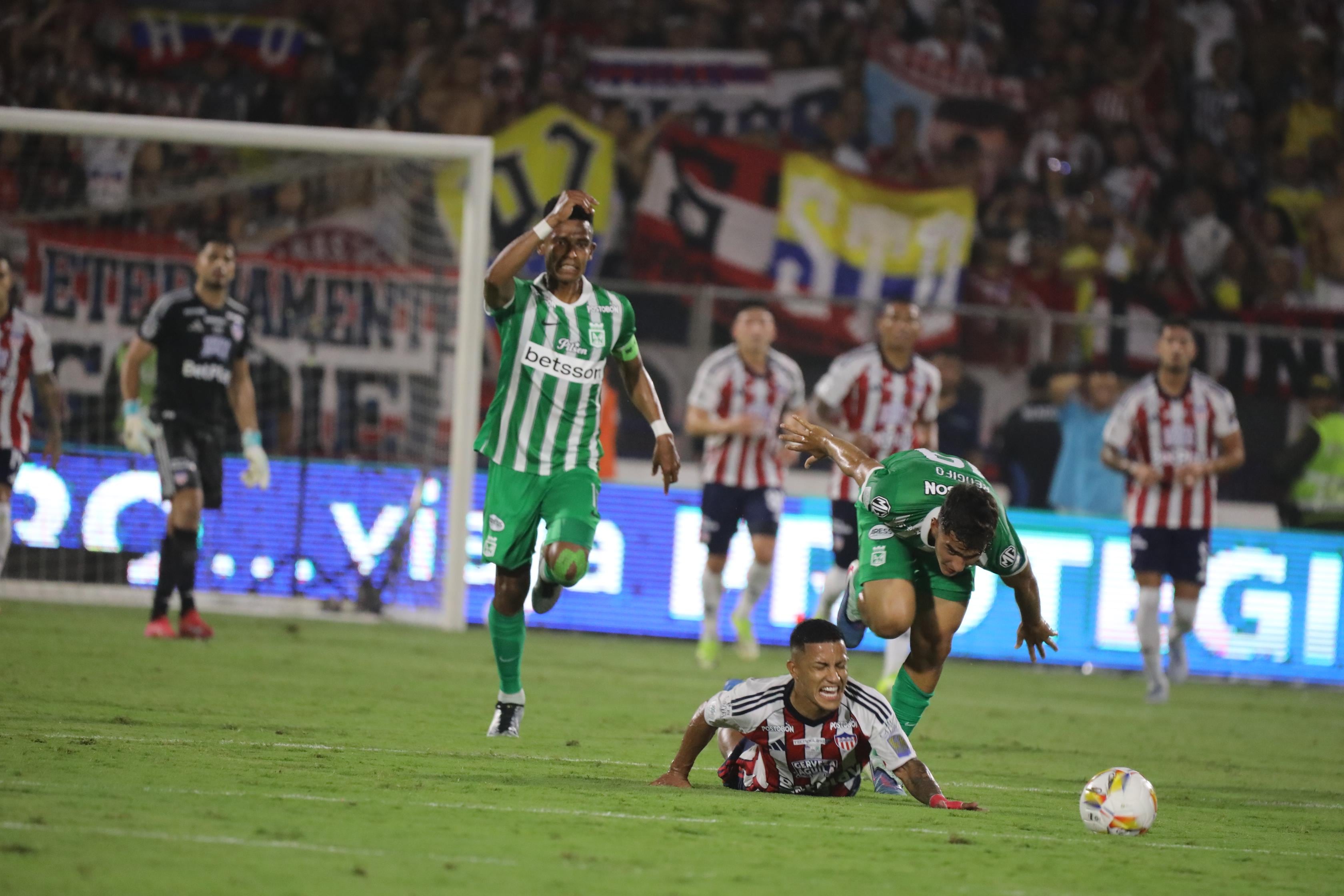 Junior vs. Atlético Nacional en la final de la Liga BetPlay.