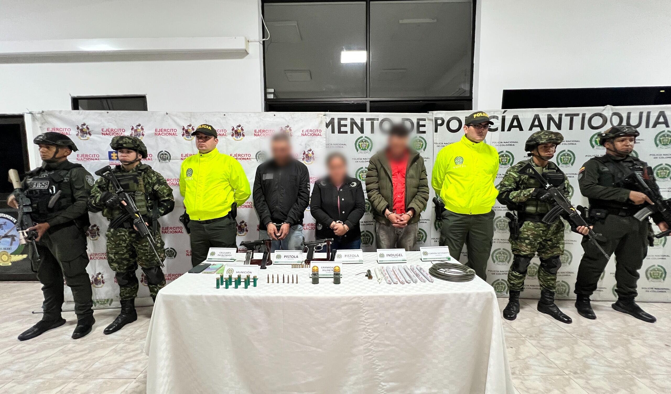 Tres capturados en San Pedro de Los Milagros, Antioquia.