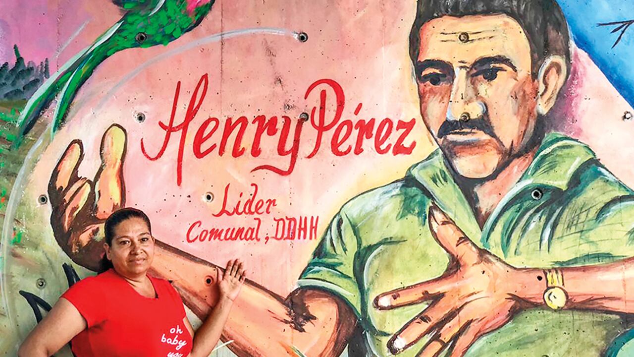 En el puente El Palustre de Cúcuta, pintaron un mural en memoria de Henry Pérez, desaparecido en 2016. Fue presidente de la Asociación de Juntas de Acciones Comunales de La Gabarra.
