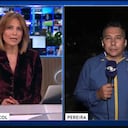 periodista de ‘Noticias Caracol’ transmitió desde Pereira mientras su familia resultaba afectada
