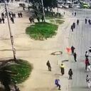 Choques entre manifestantes y el Esmad.