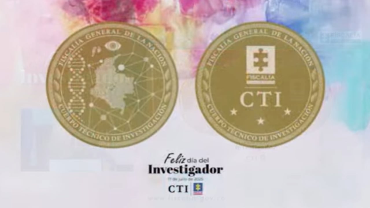 El CTI de la Fiscalía lanzó una moneda conmemorativa por el Día del Investigador