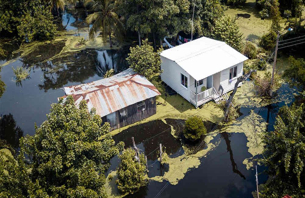 En Punta Gallinas, el lugar más septentrional de Sudamérica, 170 familias wayúu recibieron casas adaptadas al cambio climático. Foto: Cortesía Fondo de adaptación 