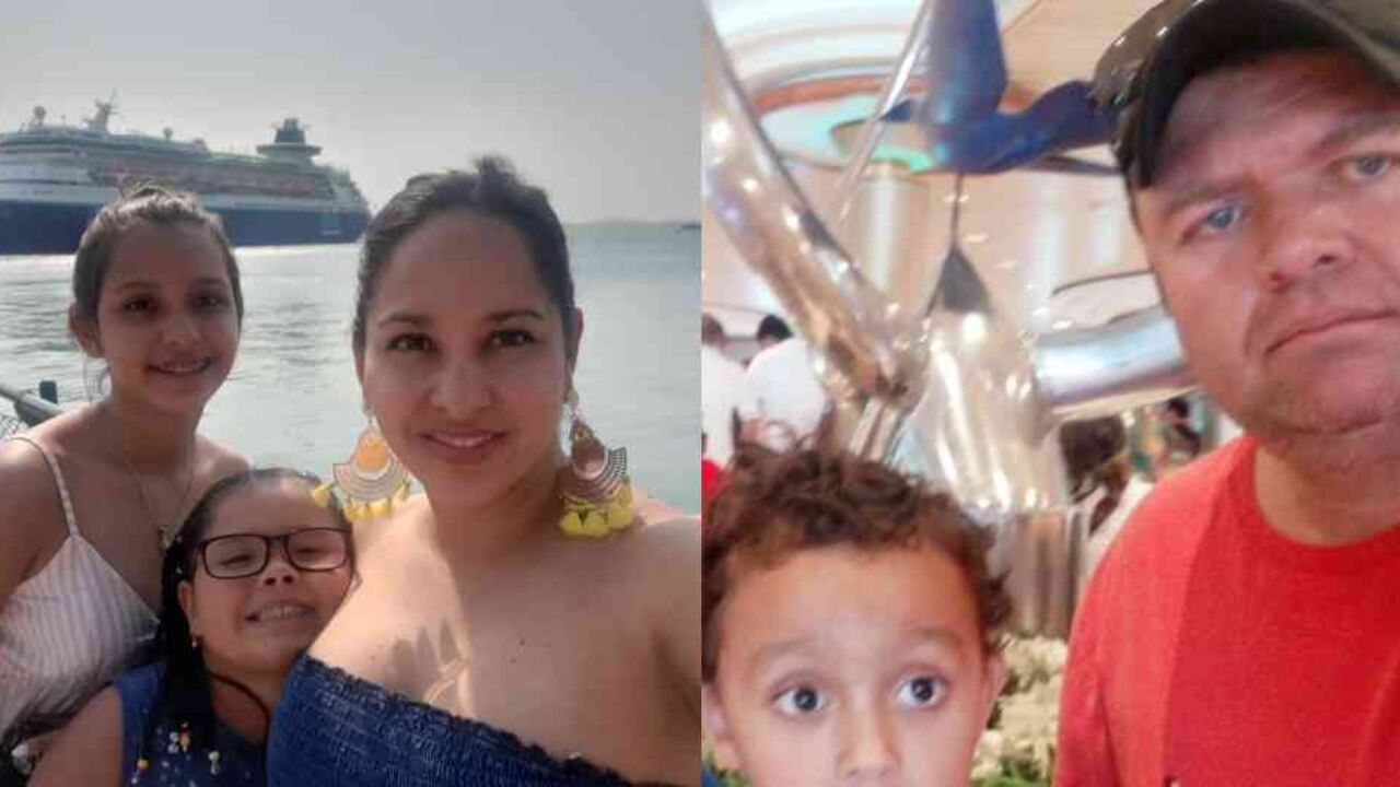 Las familias afectadas. La de Aurelio Reyes y Fernando Gómez. Cortesía para SEMANA.