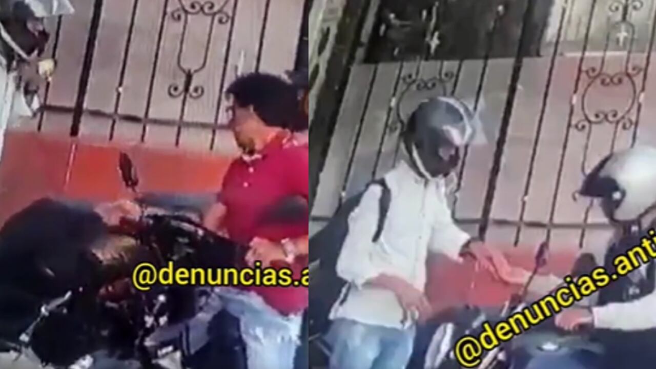 Hombre sufrió un hurto en menos de un minuto en Medellín.