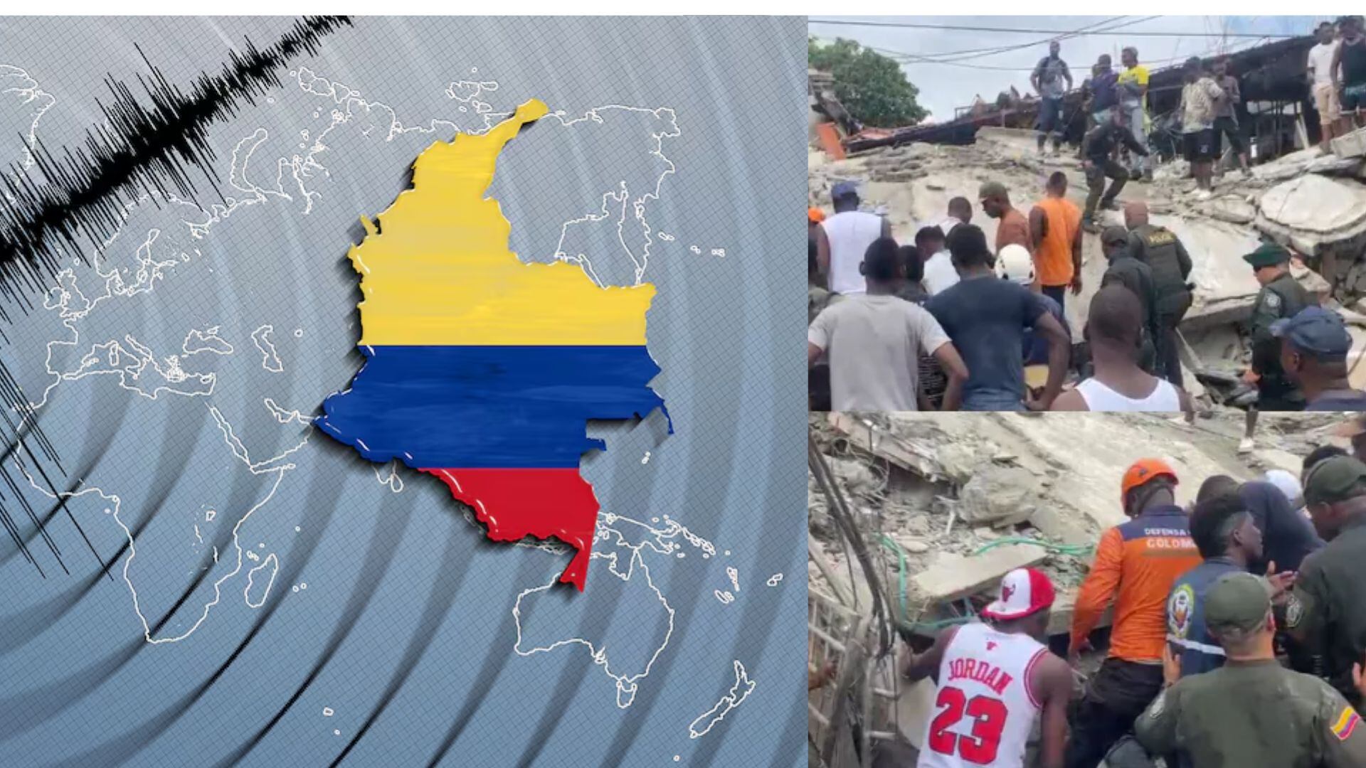 Imágenes muestran la fuerza con la que se sintió el movimiento en Chocó, departamento donde estuvo ubicado el epicentro del sismo