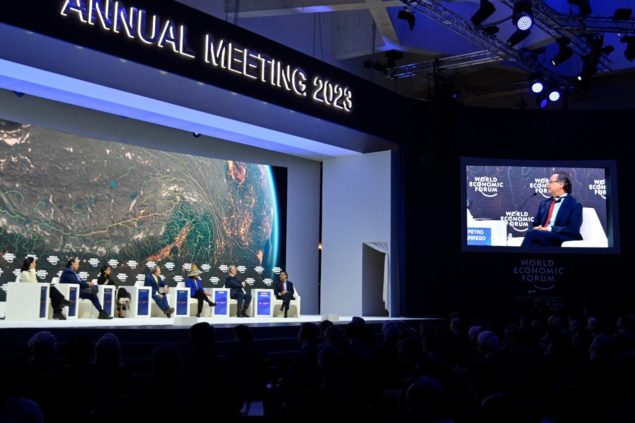 presidente Gustavo Petro en Foro Económico Mundial que se lleva a cabo en Davos. Foto: Cristian Garavito - Presidencia de la República