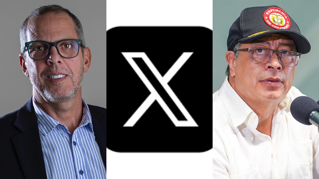 Alfredo Saade (izquierda) le pide a Gustavo Petro (derecha) cerrar la red social X en Colombia.